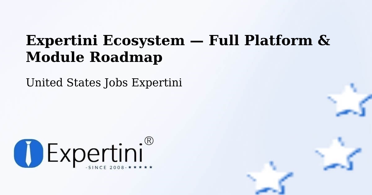 Expertini Ecosystem — Full Platform & Module Roadmap – Des Arc